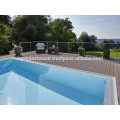 Especialmente note o revestimento exterior WPC para piscinas Premium